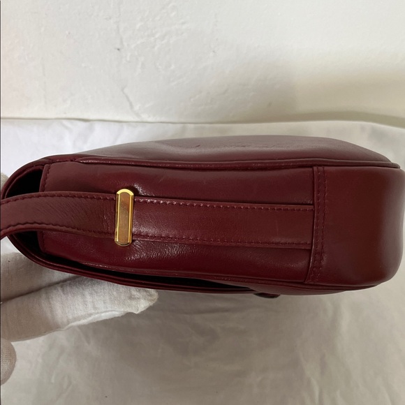 Celine Crossbody Flap Bag in Bordeaux Leather - Picture 3 of 12